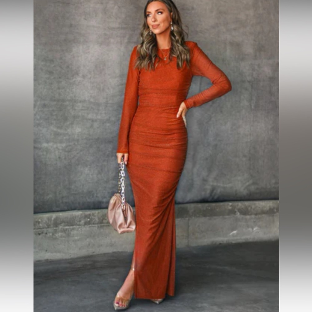 Vici Rust Maxi Dress